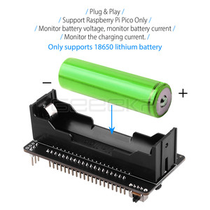 GeeekPi Raspberry Pi Pico/Pico W/W2 up Plug & Play supporta solo 18650 batteria al litio - Product Image 3
