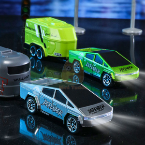1/64 ölçekli pikap mini alaşım model rc araba 2.4Ghz 6CH ışık hız kontrolü die-cast uzaktan kumanda elektrikli kamyon - Product Image 2