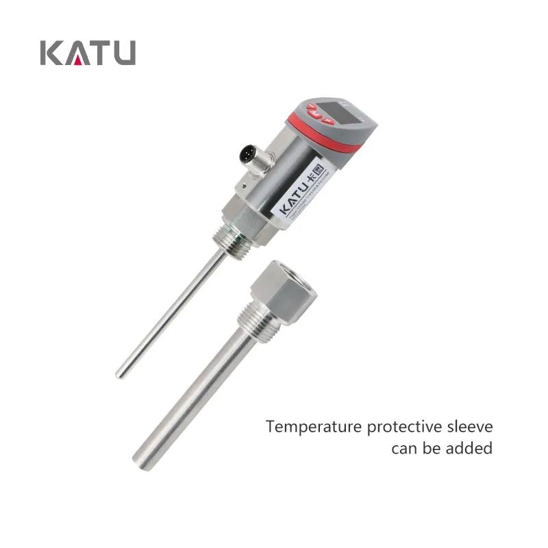 Marca KATU fábrica al por mayor TS500 Serie 100mm sonda sensores de temperatura con pantalla digital
