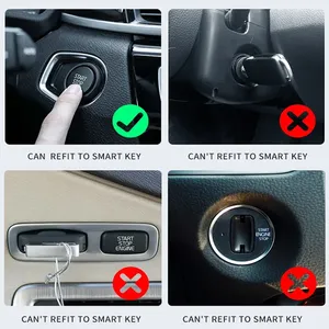 Tüm araç Start/Stop motor düğmesi evrensel akıllı anahtar için akıllı anahtar LCD uzaktan anahtarsız giriş - Product Image 6