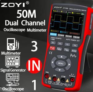 Çok enstrüman çift kanallı osiloskop ZT-703S çok fonksiyonlu multimetre sinyal jeneratörü üçü bir arada yüksek hassasiyet - Product Image 2
