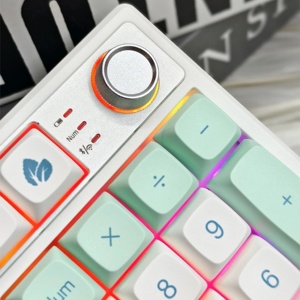 Keycool K19 Pad Teclado numérico 3 modos USB/2,4 GHz Teclado mecánico RGB Iluminación 19 teclas Mini Meyboard