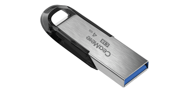 Interface USB 3.0 en bleu
