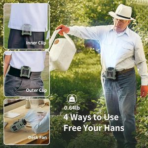 K50 Đa Chức Năng Có Thể Sạc Lại Fan Với 10000MAh 5 Bánh Răng <span class=keywords><strong>Torch</strong></span> Cho Đi Bộ Đường Dài Văn Phòng Nhà Xe Ngoài Trời & Khách Sạn Sử Dụng Tây Ban Nha Hoạt Động - Product Image 6