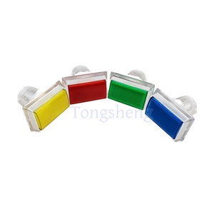 51*34mm Plastic <strong>Push</strong> <strong>Button</strong> <strong>Rectangular</strong> Illuminated <strong>Push</strong> <strong>Buttons</strong> Switching 12V <strong>LED</strong> <strong>Button</strong> Switching - Product Image 1