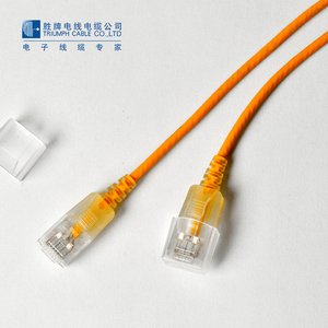 RJ45 cable de parche cat5e cat6 ethernet cable UTP 24AWG Slim cable de parche de fibra con Ethernet - Product Image 2