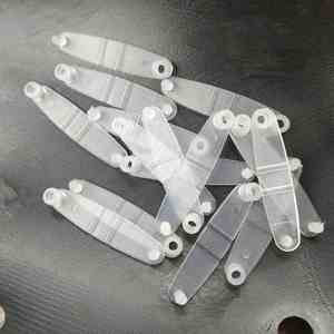 卸売プロモキーリングMDFキーホルダープラスチックスナップコネクタ透明PPプラスチッククリップボタンキーリングキーホルダーDIYアクセサリー - Product Image 1