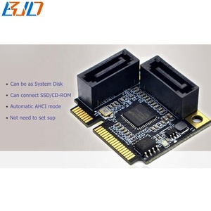 2 Ports SATA 3.0-Anschluss an Mini-PCI-E-MPCIe-Adapter-Konverter karte 6 Gbit/s für Raid-Festplatten laufwerk