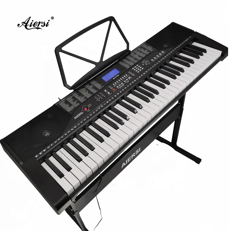 Aiersi Bàn Phím Âm Thanh Điện Cầm Tay Thương Hiệu Bàn Phím Đàn Organ 61 Phím Chức Năng Bluetooth Chơi Nhạc Piano Kỹ Thuật Số Nhà Thờ