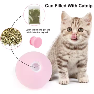 E & S Smart Interactive Kitten Kitty Toy Eco-Friendly Squeaky Catnip Training Ball Hecho de material EVA duradero Caja de embalaje - Product Image 4