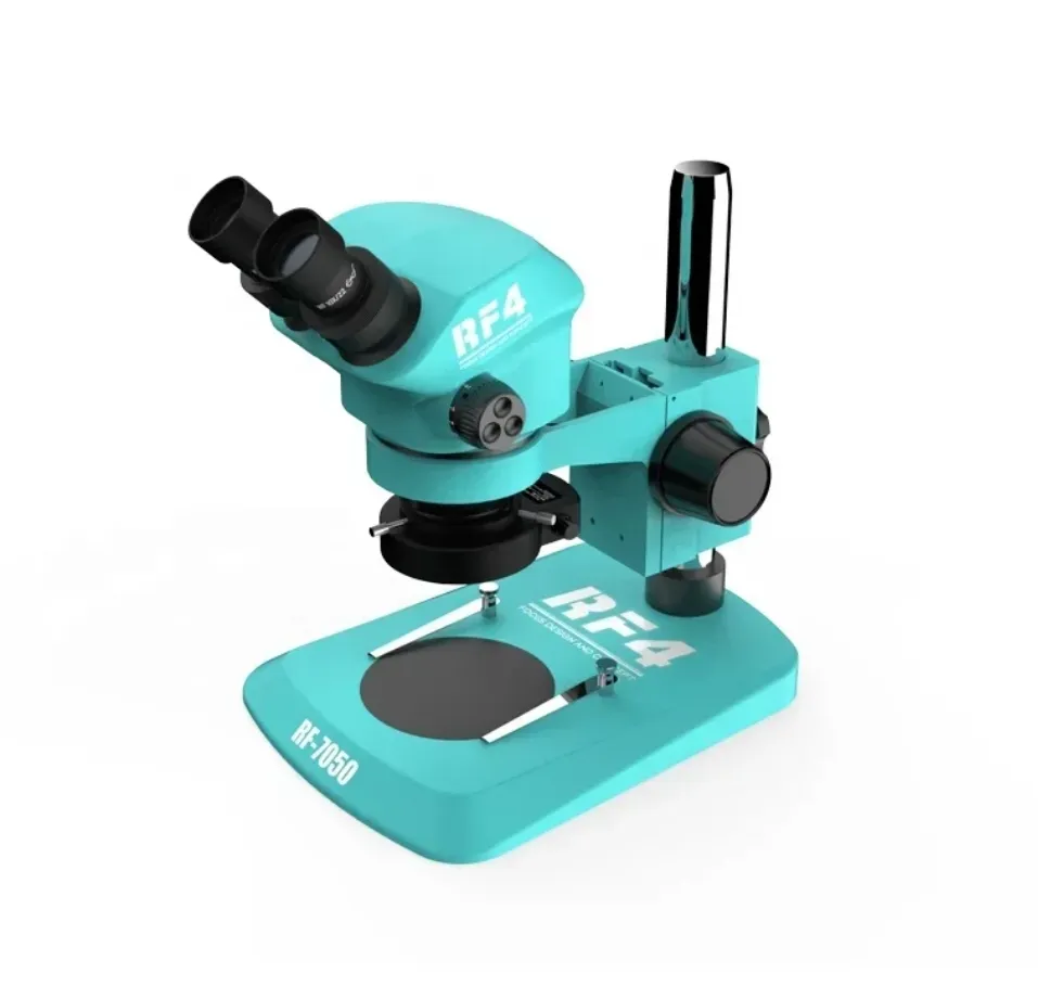 Microscopio RF7050 microscopio binoculare di ingrandimento 7-50X per il computer portatile PBC riparazione Hardware del telefono cellulare di riparazione