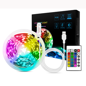 マルチカラー<span class=keywords><strong>LED</strong></span>ライトストリップ5VRGB <span class=keywords><strong>LED</strong></span>モーションセンサーリモートコントロールライトストリップ1m 2m 3m 5m - Product Image 1