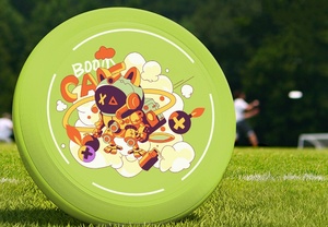 Timecreate ของเล่นสุนัขจานบินเรืองแสงจากโรงงานในที่มืดจานร่อน175กรัมแผ่นเกมกลางแจ้งดิสก์กอล์ฟ - Product Image 3
