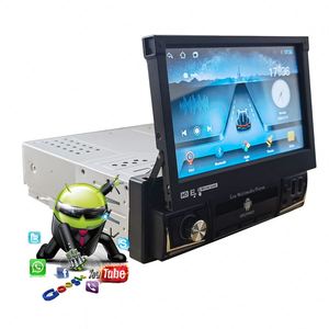 Universal 7 pulgadas pantalla retráctil Android Radio de coche Carplay GPS estéreo Mp5 reproductor de vídeo Autoradio 1Din 7 pulgadas REPRODUCTOR DE DVD del coche - Product Image 1