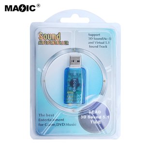 Mini Portable <strong>USB</strong> 2.0 3D Virtual 5.1 Soundtrack Sound <strong>Card</strong> External 2CH Speakers Microphone Earphone Interface for PC Computer - Product Image 6