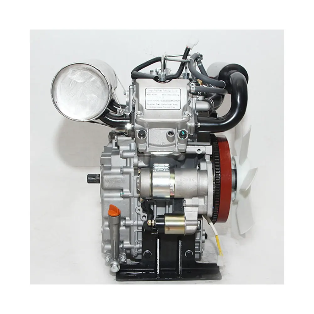 20 л.с. двухцилиндровый механический двигатель с регулировкой скорости морской дизельный двигатель с водяным охлаждением