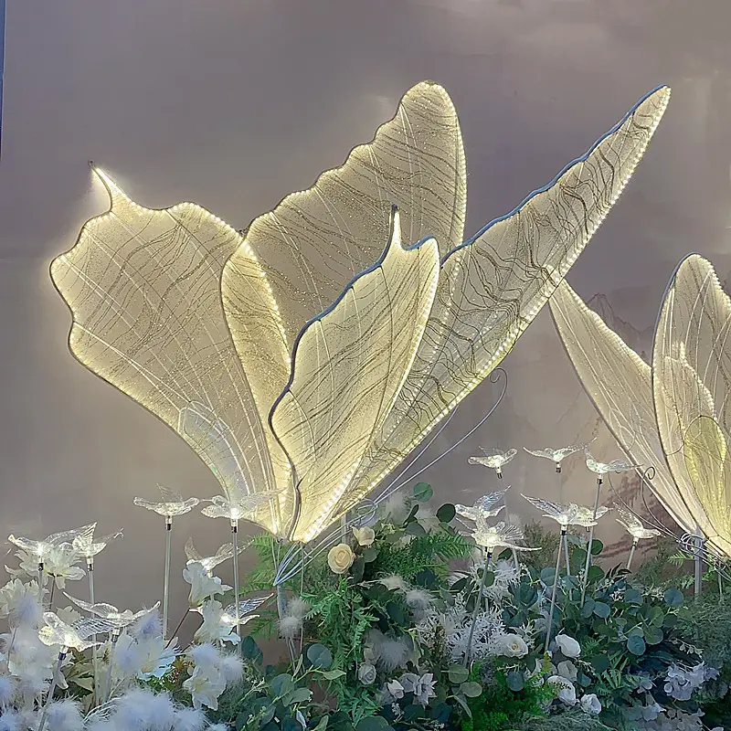 Lampu hias Led kupu-kupu cahaya Led dekorasi pernikahan kualitas tinggi grosir
