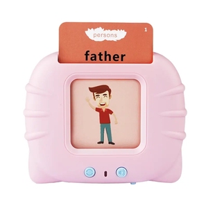 Early Education Plug-in-Karte Sprach lernmaschine Zweisprachige Karte Flash-Karte für Kinder Batterie Unisex Animal ABS Musical - Product Image 3