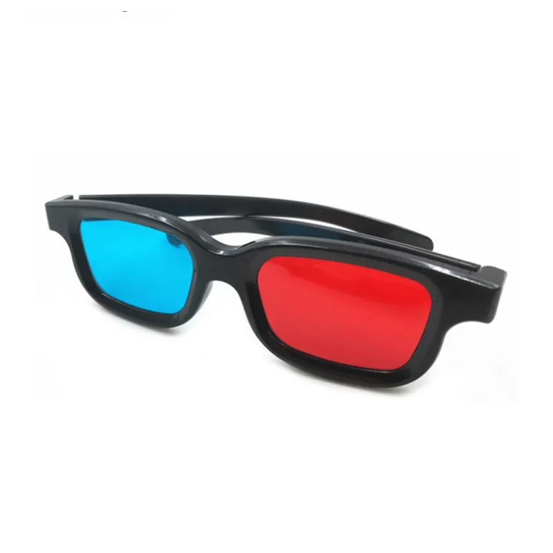 Gafas 3D de plástico para PC Normal, color rojo y azul