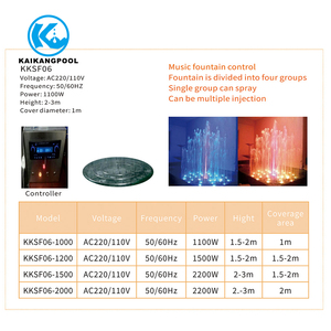 Facile installazione colorato Mini programma di controllo fontana portatile con la luce