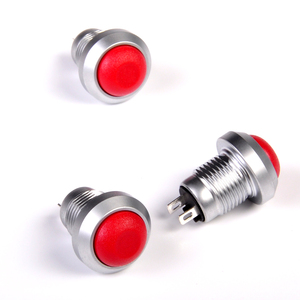 Toowei 2-polige lampen lose momentane 12mm ip67 <span class=keywords><strong>spst</strong></span> Ein-Aus-Miniatur-Druckknopf schalter orange rund konvex für Yacht