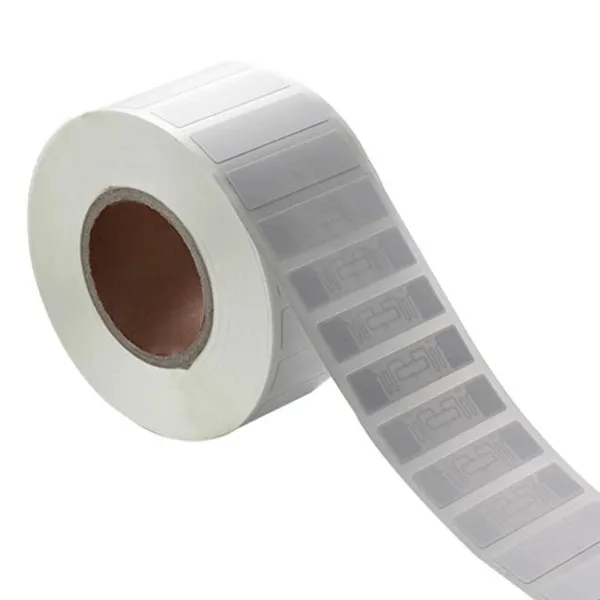 Étiquette adhésive rfid à incrustation humide Programmable, 860-960Mhz, papier intelligent U8 U9 M730, 54x34mm, uhf, en stock