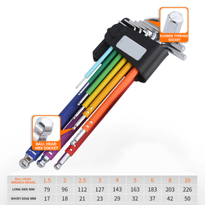 Alyan anahtarı takımı boynuz çok renkli lazer işaretleme anahtarı onarım Hex Allen anahtarı Torx alyan anahtarı takımı - Product Image 6