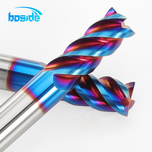 65 độ Xanh Nano phay cắt kim loại xoắn ốc <span class=keywords><strong>45</strong></span> độ cuối phay cắt thép không gỉ 4 6 8 mm - Product Image 5