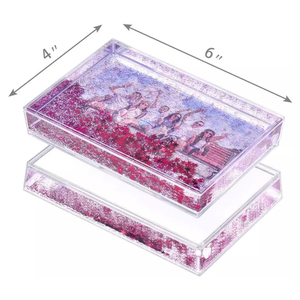 Su kar küresi reçine akrilik fotoğraf çerçevesi 4*6 plastik resim ekle kar küresi ile yüzen GLITTER - Product Image 3