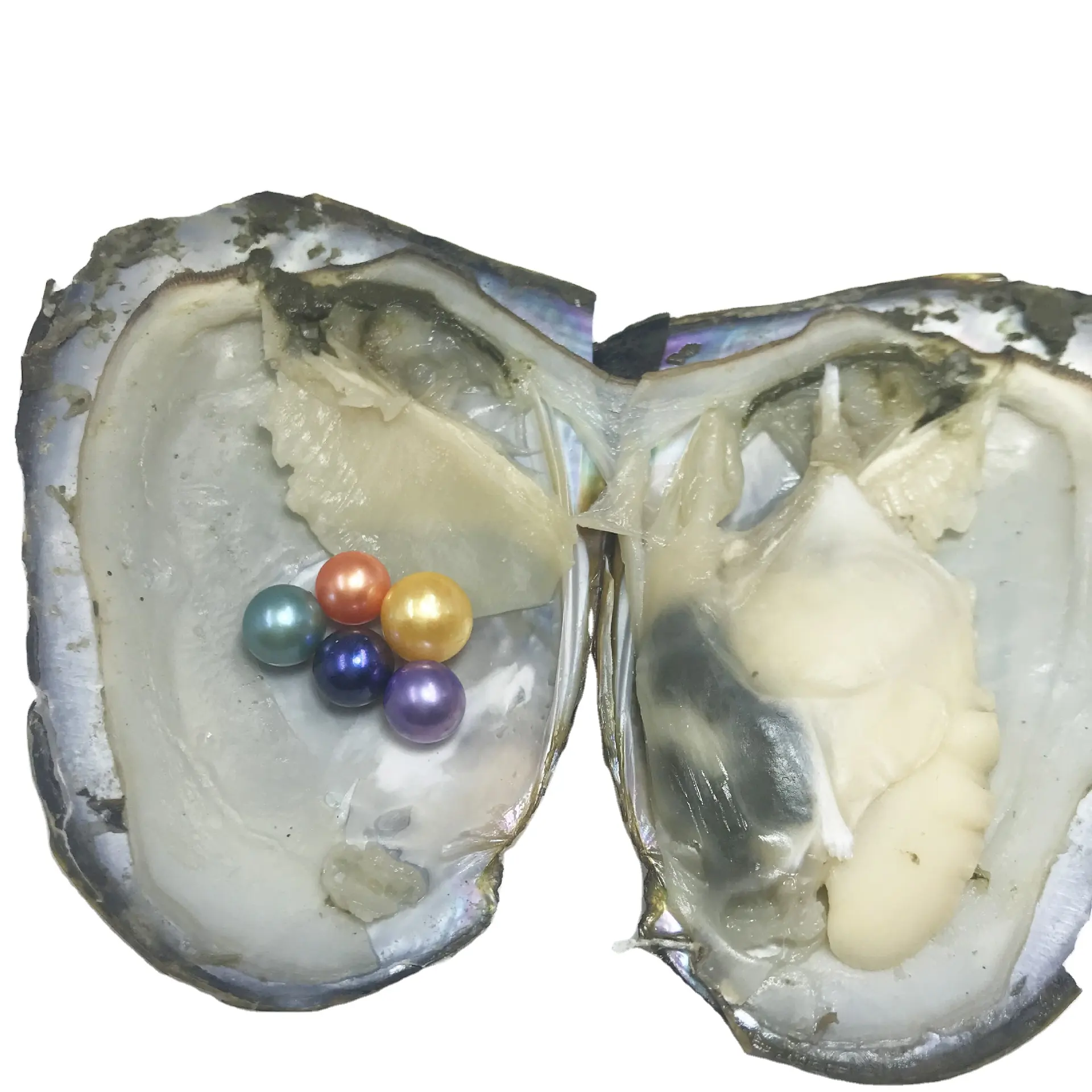 Perlas de agua salada de 6-8mm, colorido, redondo, Natural