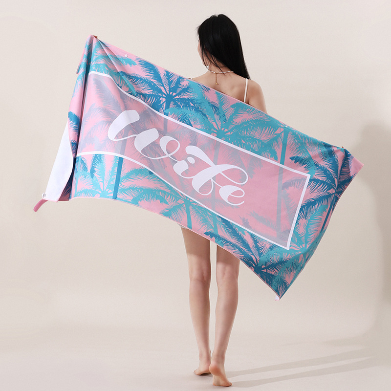 Cocotier bleu rose (velours double face)