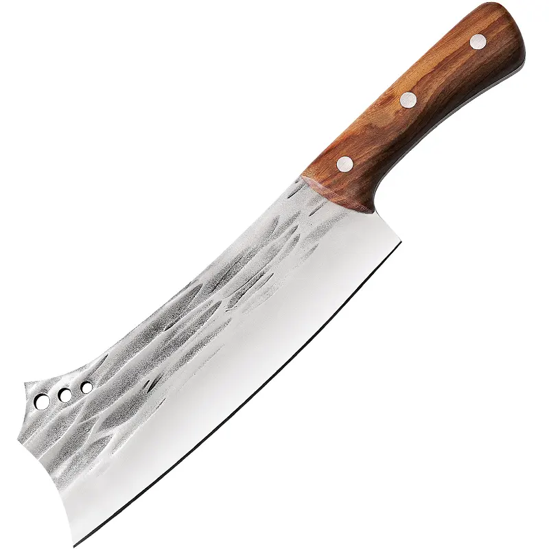XITUO מעובה עצם סכיני גבוהה פחמן פלדה מזויף חד קוצצים עץ חיתוך ירקות בשר סכין שירות חיצוני וונגה ידית