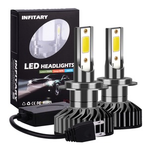 Automovile 4500K LED araba ışık H11 H7 H4 far ampulü HB3 H1 9005 9006 Canbus sis farları otomobiller için COB çip ile 12V - Product Image 1