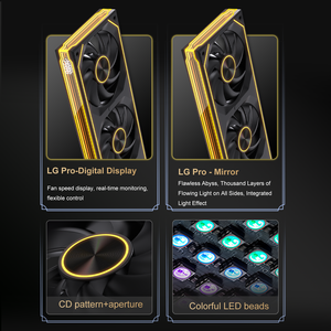 Lovinglcool AIO 360mm argb PC trường hợp làm mát hiệu suất cao tích hợp quạt làm mát với bốn mặt gương vô hạn - Product Image 2