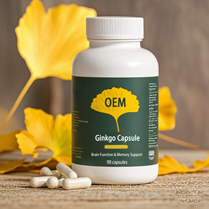 OEM/ODM Ginkgo-Kapsel für Nahrungs ergänzungs mittel für Schwangere mit Handelsmarke-Unterstützung für Gehirn funktion und Gedächtnis unterstützung - Product Image 2