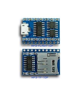 Taidacent MP3 <strong>FLASH</strong> <strong>USB</strong> Sound Card Module MP3 <strong>SPI</strong> Sound Player Board SD Card Voice Recording Module - Product Image 1
