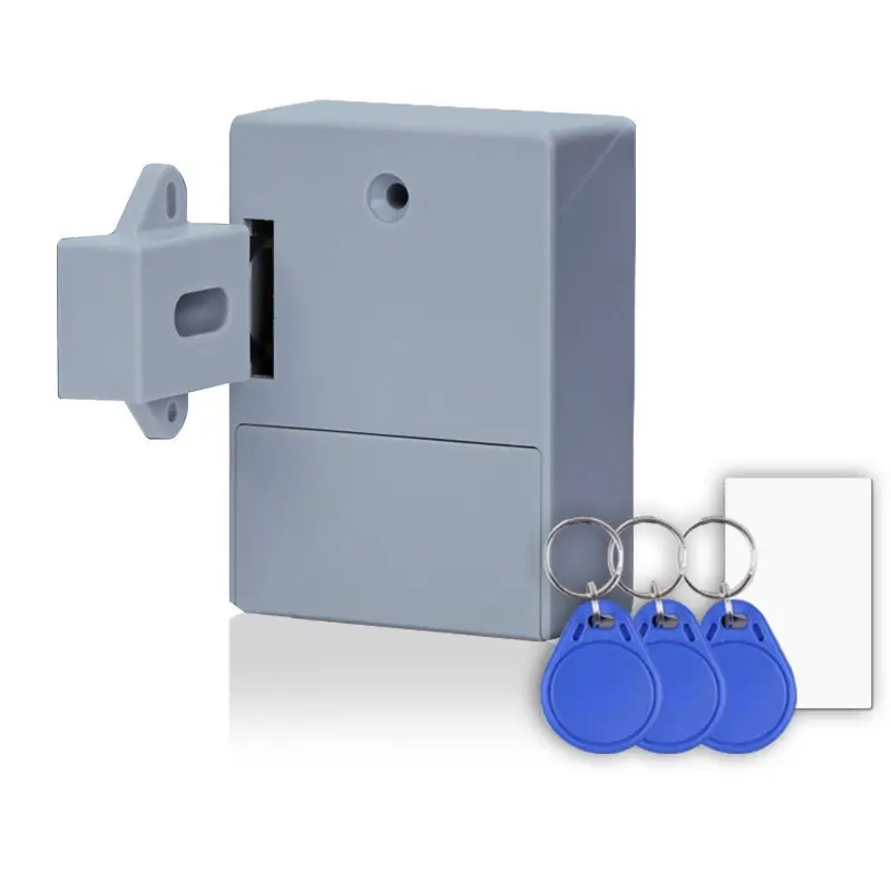 Mini serrure de tiroir de bureau invisible à détection intelligente RFID, serrure électronique d'armoire de rangement