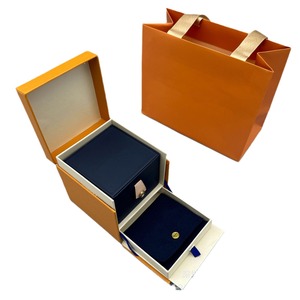 High End and Exquisite Double Drawer Jewelry <strong>Box</strong> Customizable Brand Logo Jewelry <strong>Box</strong> Couple Bewelry Gift <strong>Box</strong> - Product Image 1