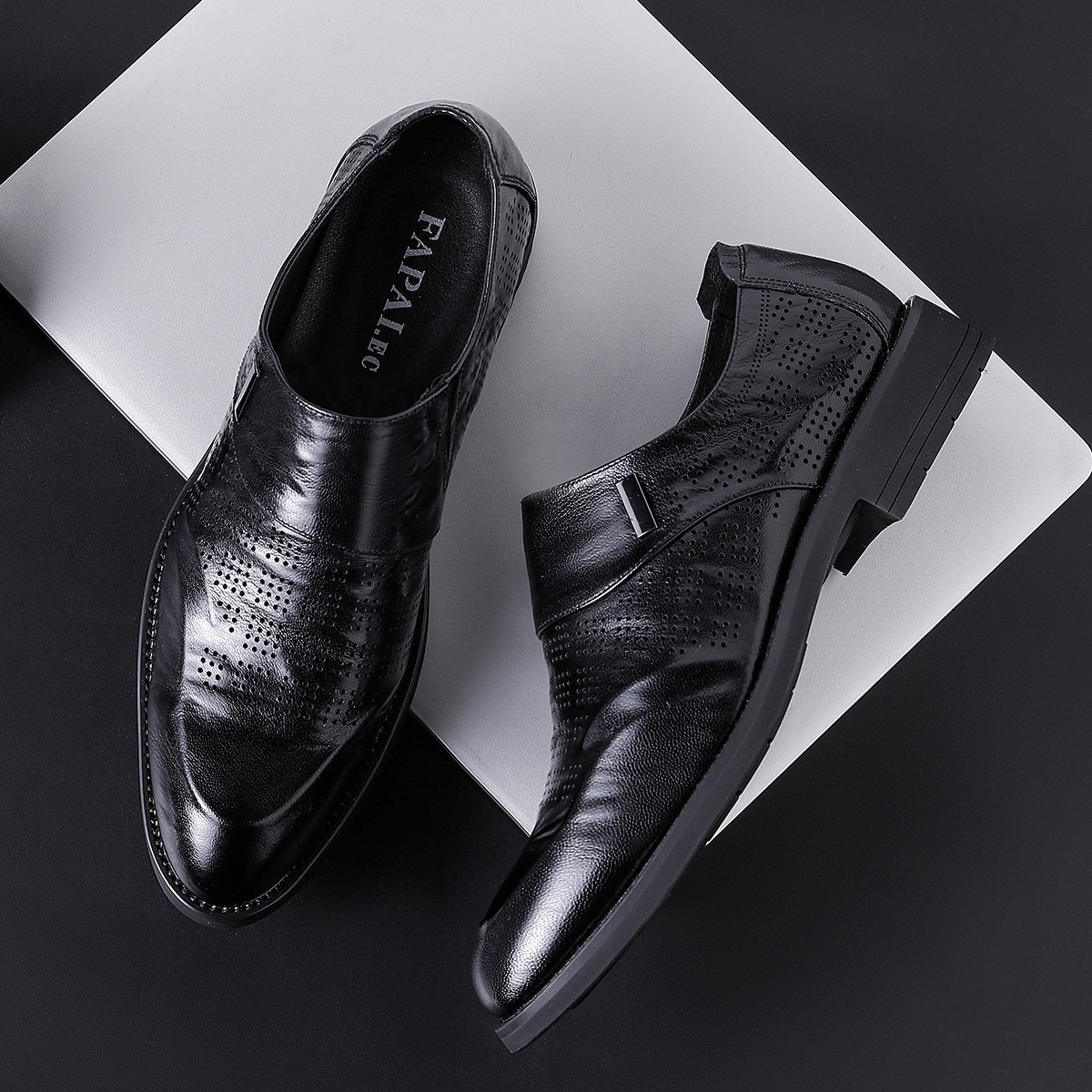 Black openwork style