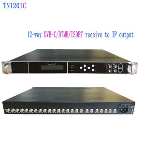 12チャンネルIptv Catv Dvb-S2 Dvb-C Dvb-TデジタルヘッドエンドチューナーからIpゲートウェイIptvシステム衛星テレビ受信機
