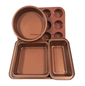 Non-stick 5 PCS Bakeware Set Muffin Loaf Square Sheet Round Pan Bakeware Set for Kitchen - Product Image 5