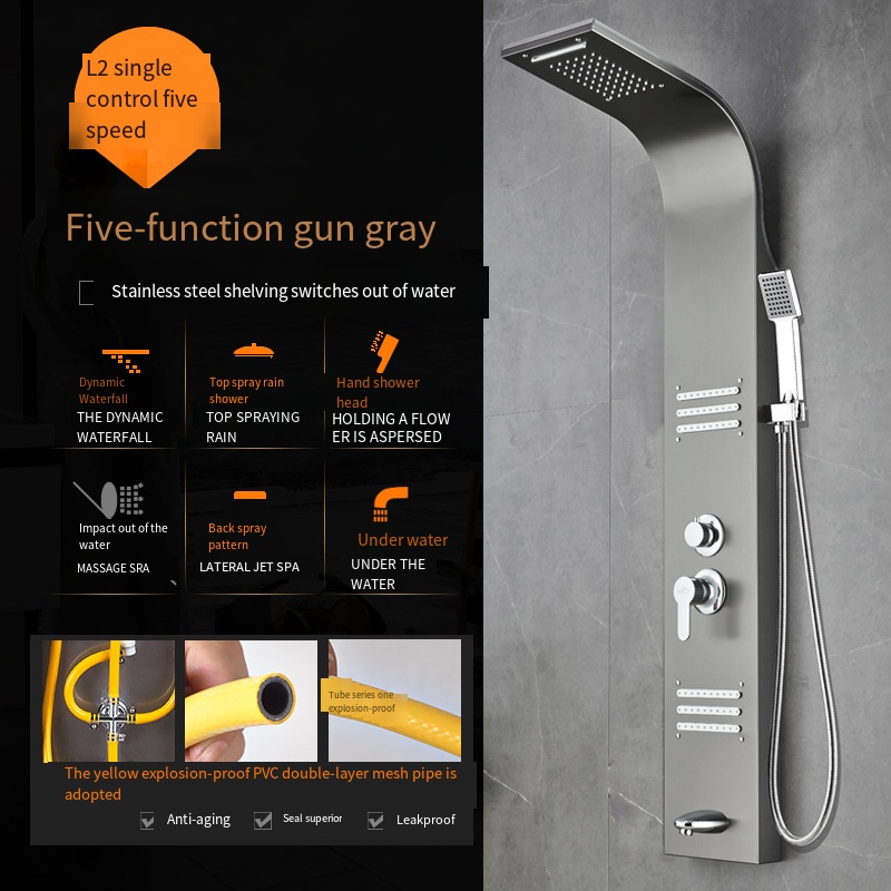 Modèles gris gunmetal L2 avec cinq fonctions