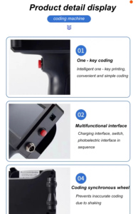 Stampante a getto d'inchiostro portatile industriale QR codice data Batch Number codifica macchina da stampa - Product Image 5
