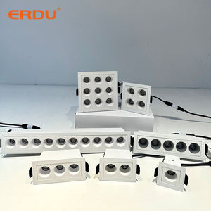 ERDU LED dikdörtgen gömme alüminyum spot 1/2/3/4/5/9/10/15 kafaları gömme lineer ışık Led tavan lambası Led Downlight - Product Image 4