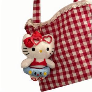 卸売り新品ハロースイミングKTぬいぐるみキーチェーンオーナメントPPコットン充填猫ペンダントぬいぐるみぬいぐるみ