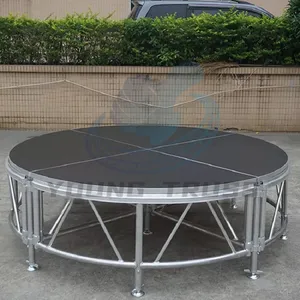 Chất lượng cao di động di động hợp xướng giai đoạn Riser Trailer Hợp kim nhôm sân khấu sự kiện cho xe tải Thập Tự Chinh - Product Image 4