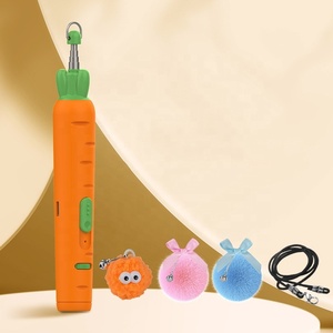 Laser Pointer Katzen spielzeug Karotten lade modell Laser Cat Teaser 5 Muster Lila Licht Katzen lasers pielzeug - Product Image 1