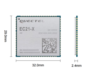 Quectel EC21-AUT modulo IoT LTE Cat 1 10Mbps Downlink supporto rete globale GNSS ECall DFOTA ai comandi