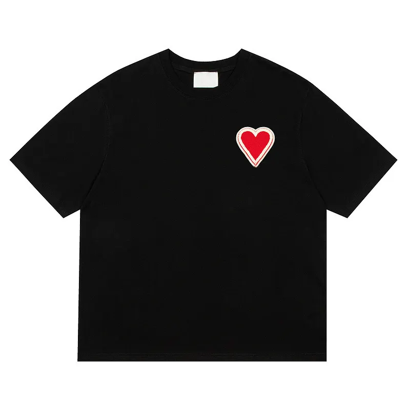 NUEVAS camisetas de diseñador G5 para hombre y mujer, camisetas casuales con logotipo de corazón bordado de alta calidad, camisetas de manga corta