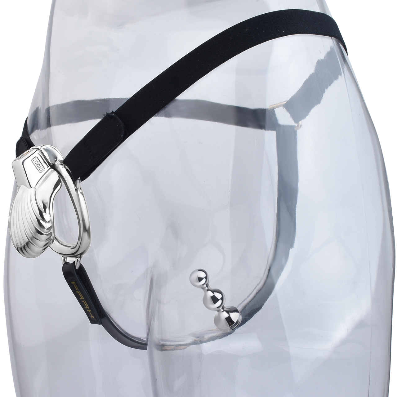Silver+belt(PU-7)+Silver anal plug